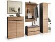 MAILAND Garderobenset I, Material Dekorspanplatte, Artisan Eiche Nachbildung/graphit