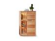 NESTOR ONE Vitrine niedrig, Material Teilmassiv, Kernbuche lackiert