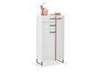 PIDERO Kommode, Material Spanplatte, weiss/eichefarbig