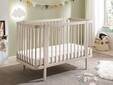 LENI Babybett 70x140 cm inkl. Umbauseite, Material Spanplatte, Kaschmir