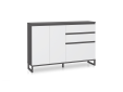 QUANDRO Schuhschrank I, Material Dekorspanplatte, dunkelgrau/lichtgrau