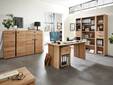 SAN MARINO Komplett-Büro I, Material Teilmassiv, Altesche gebürstet / Artisan Eichefarbig