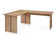 SAN MARINO Winkelschreibtisch, Material Spanplatte, Artisan eichefarbig