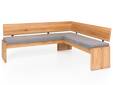 SCOTT Eckbank mit Truhe, Material Massivholz/Bezug Kunstfaser