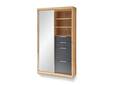 SCANDO Garderobenschrank, Material Dekorspanplatte, Artisan Eiche Nachbildung/graphitfarbig