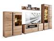 SAN MARINO Wohnwand I, Material Teilmassiv, Altesche gebürstet / Artisan eichefarbig