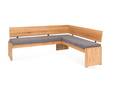 SCOTT Eckbank mit Truhe, Material Massivholz/Bezug Kunstfaser