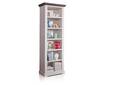 TINKA Standregal, Material Massivholz, Kiefer weiss/grau