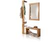 VERONA Garderobe, Material Massivholz, Wildeiche geölt