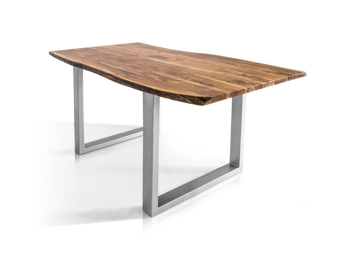 Athen Massivholzesstisch Material Massivholz Metall Akazie Lackiert 180 X 90 Cm