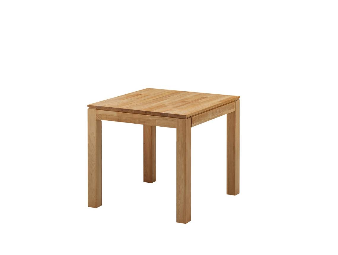 Lissabon Esstisch Ausziehtisch Material Massivholz Kernbuche 80x80 Cm