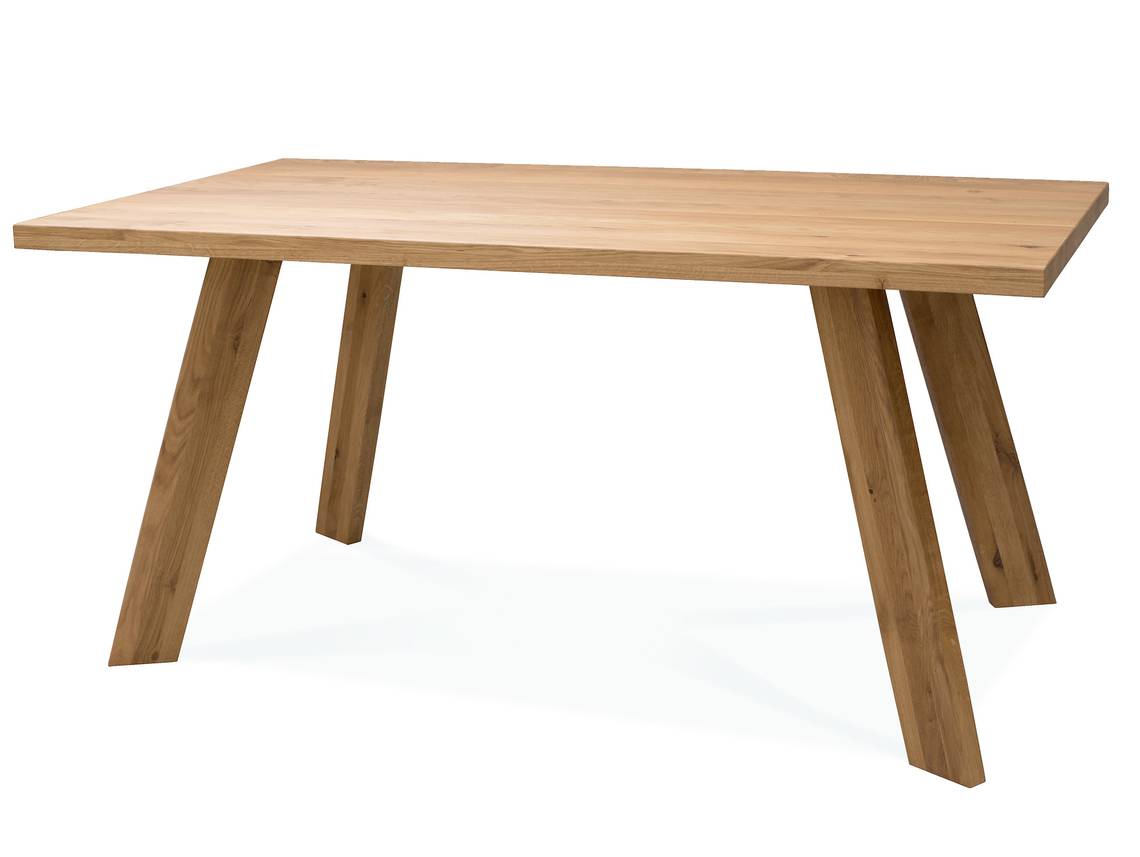 Marlando Esstisch Material Massivholz Wildeiche Geolt 160 X 90 Cm