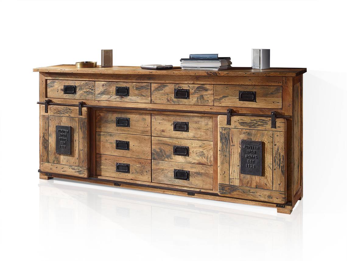 BRISTOL Sideboard IV, Material Massivholz, Mango rustikal