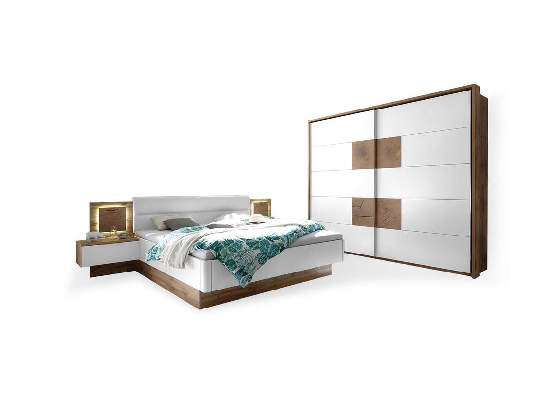 CAMERON I Schlafzimmer inkl. Nakos, Material Dekorspanplatte