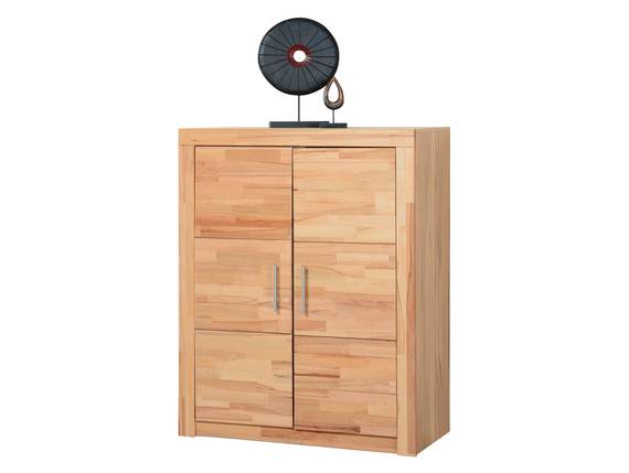 OFFICE FOUR Aktenschrank klein, Material Teilmassiv Kernbuche teilmassiv