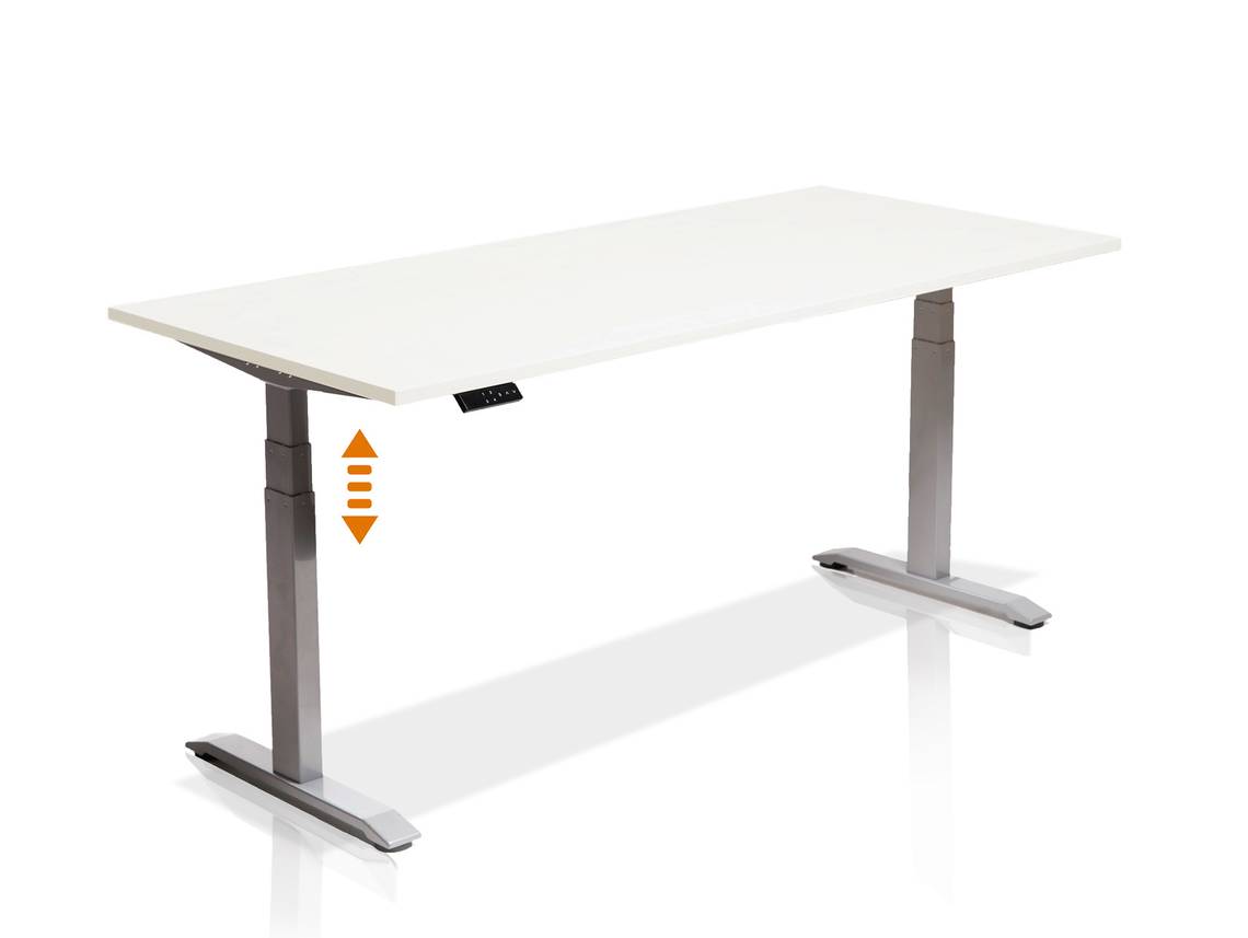 OFFICE ONE elektrisch höhenverstellbarer Schreibtisch ...