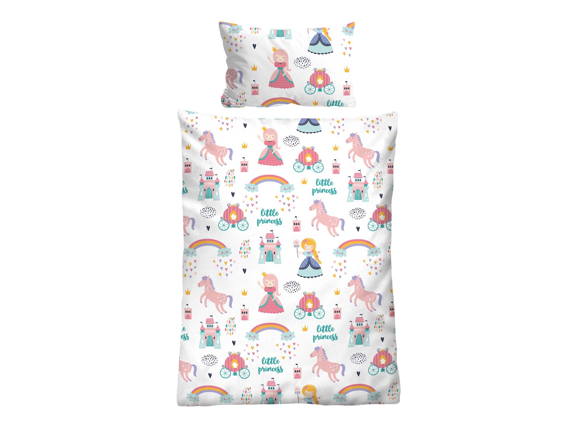 BIBERNA KIDS Feinbiber Bettwäsche 100x135+40x60 weiss/prince 