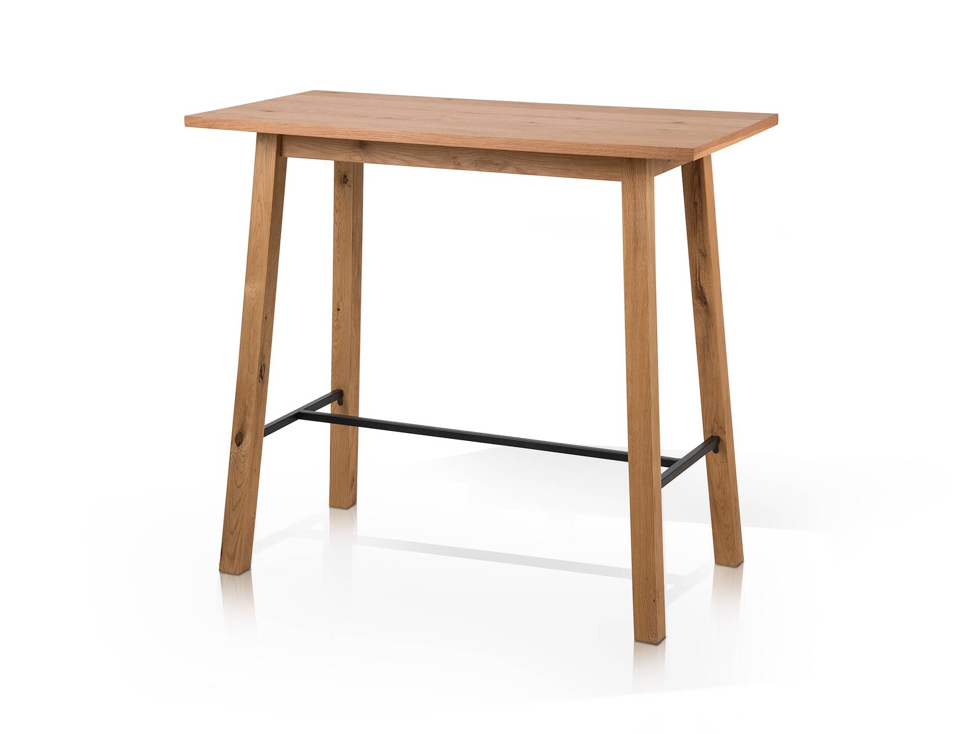 CASSIO Bartisch, Material MDF/Metall, Wildeiche furniert 