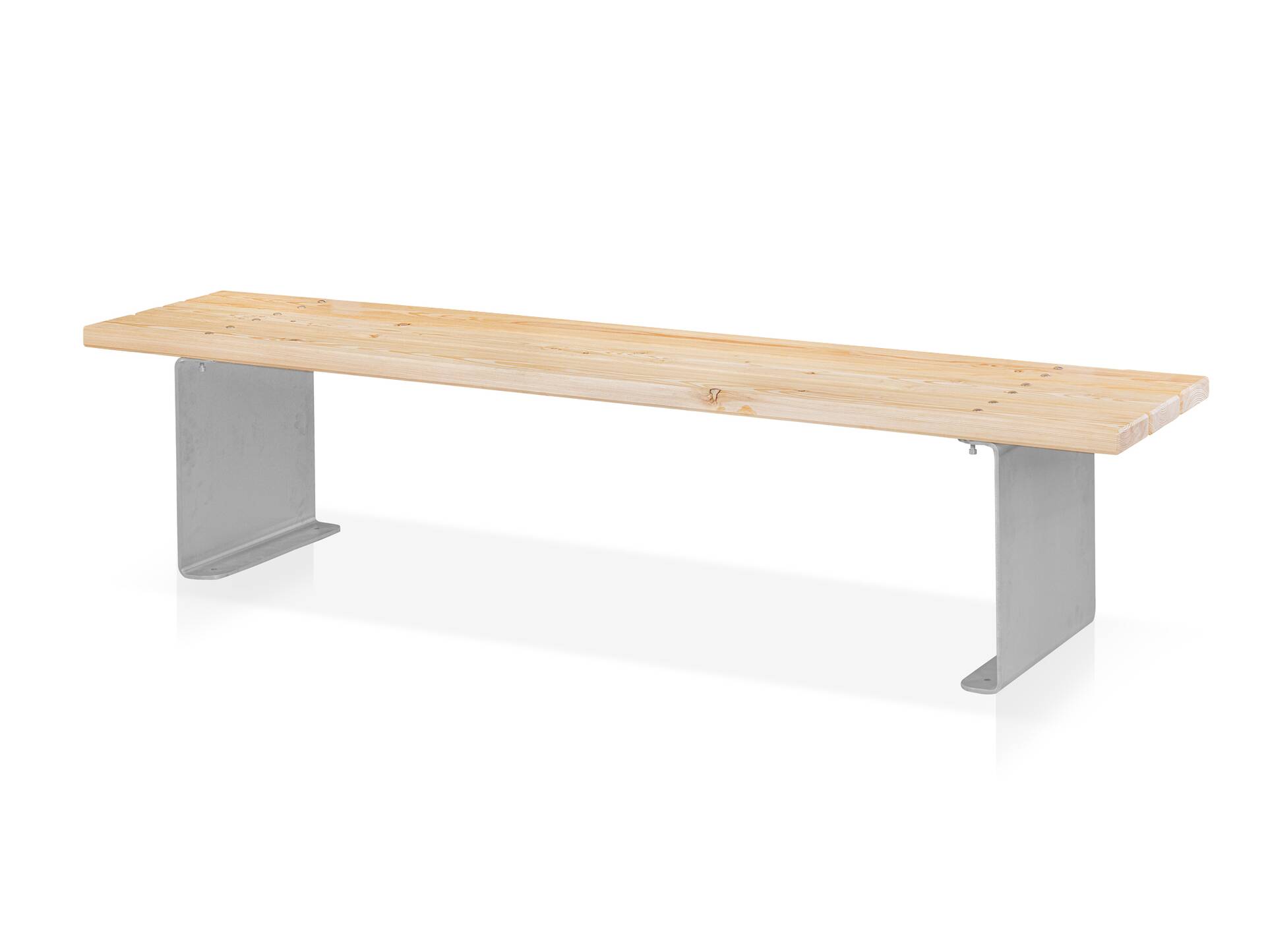 GAVINO Gartenbank, Material Massivholz/Edelstahl 150 cm