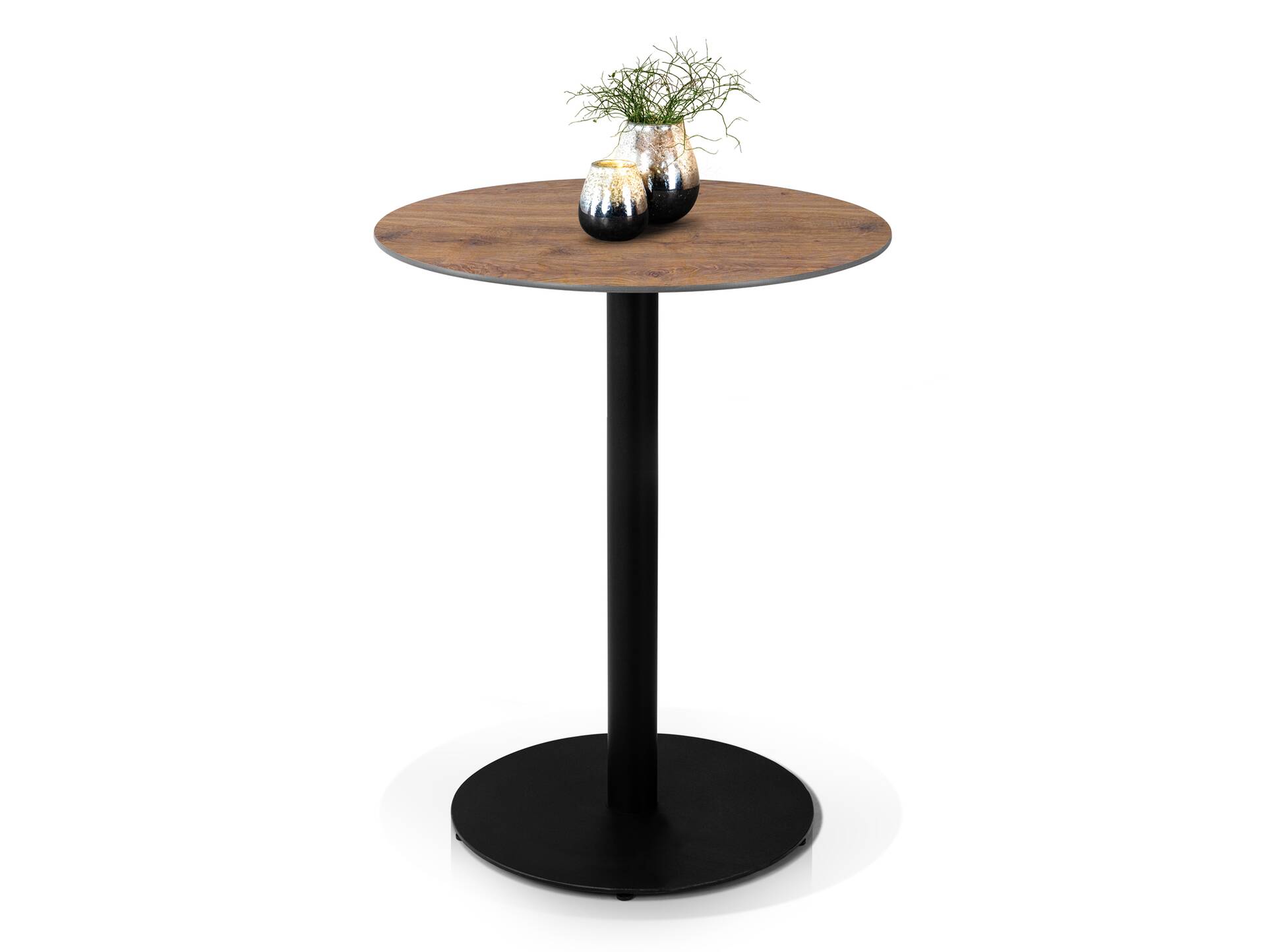 TAUNUS II Bartisch, Material HPL / Metall 60 cm | Eichefarbig