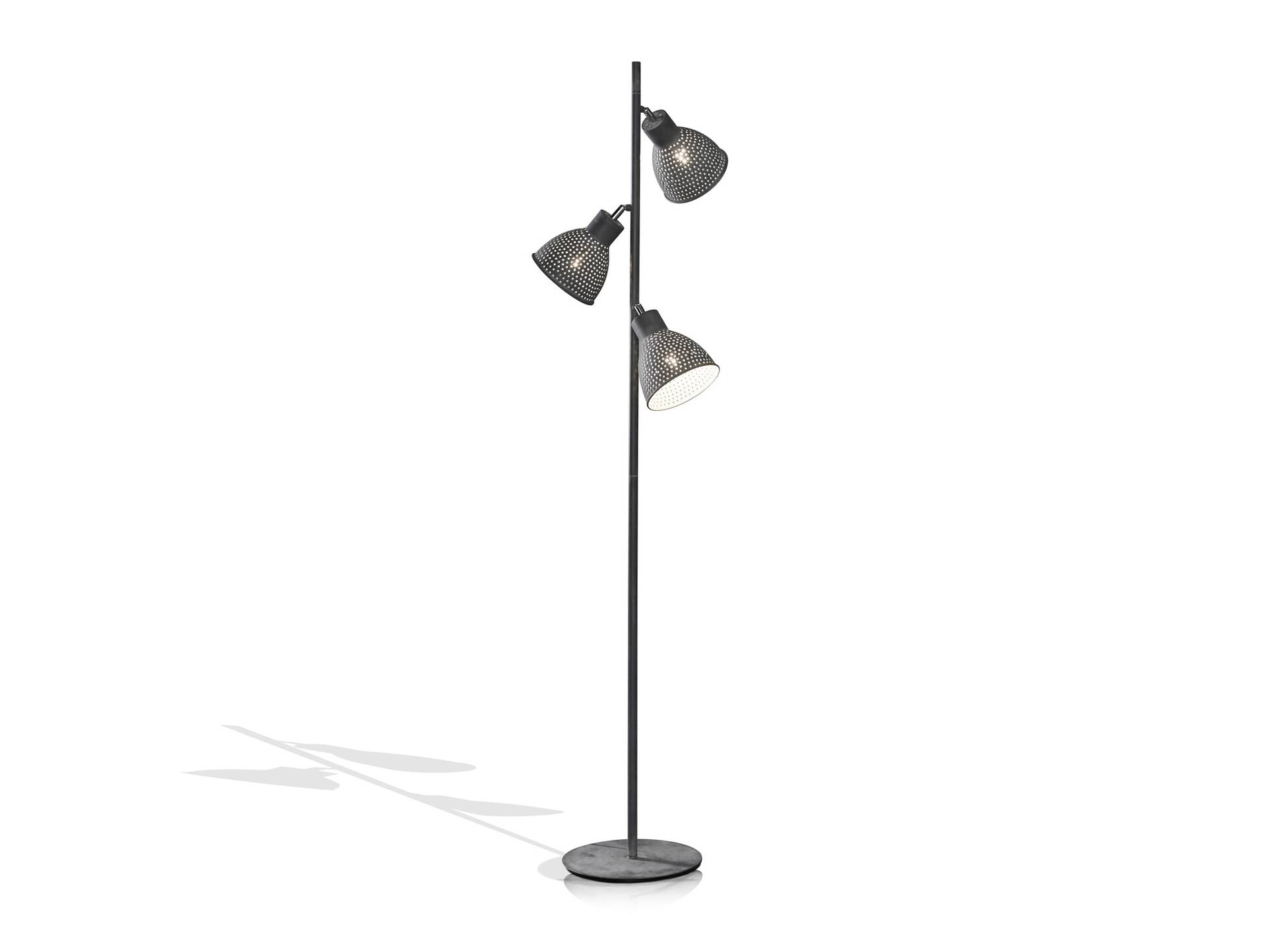 IRON Stehlampe mit 3 Lampen 