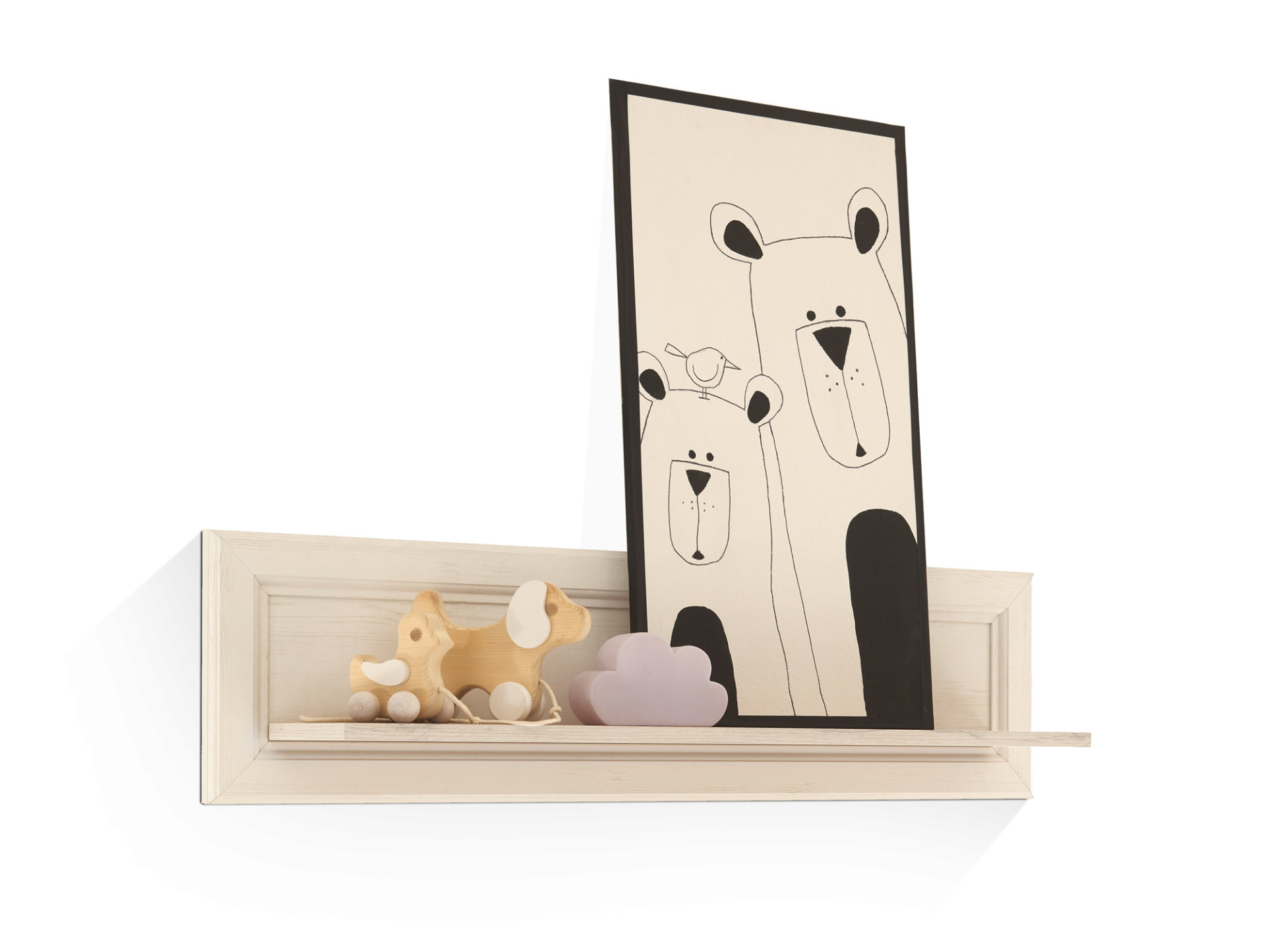 JENNA Wandboard, Material Spanplatte, Piniefarbig 