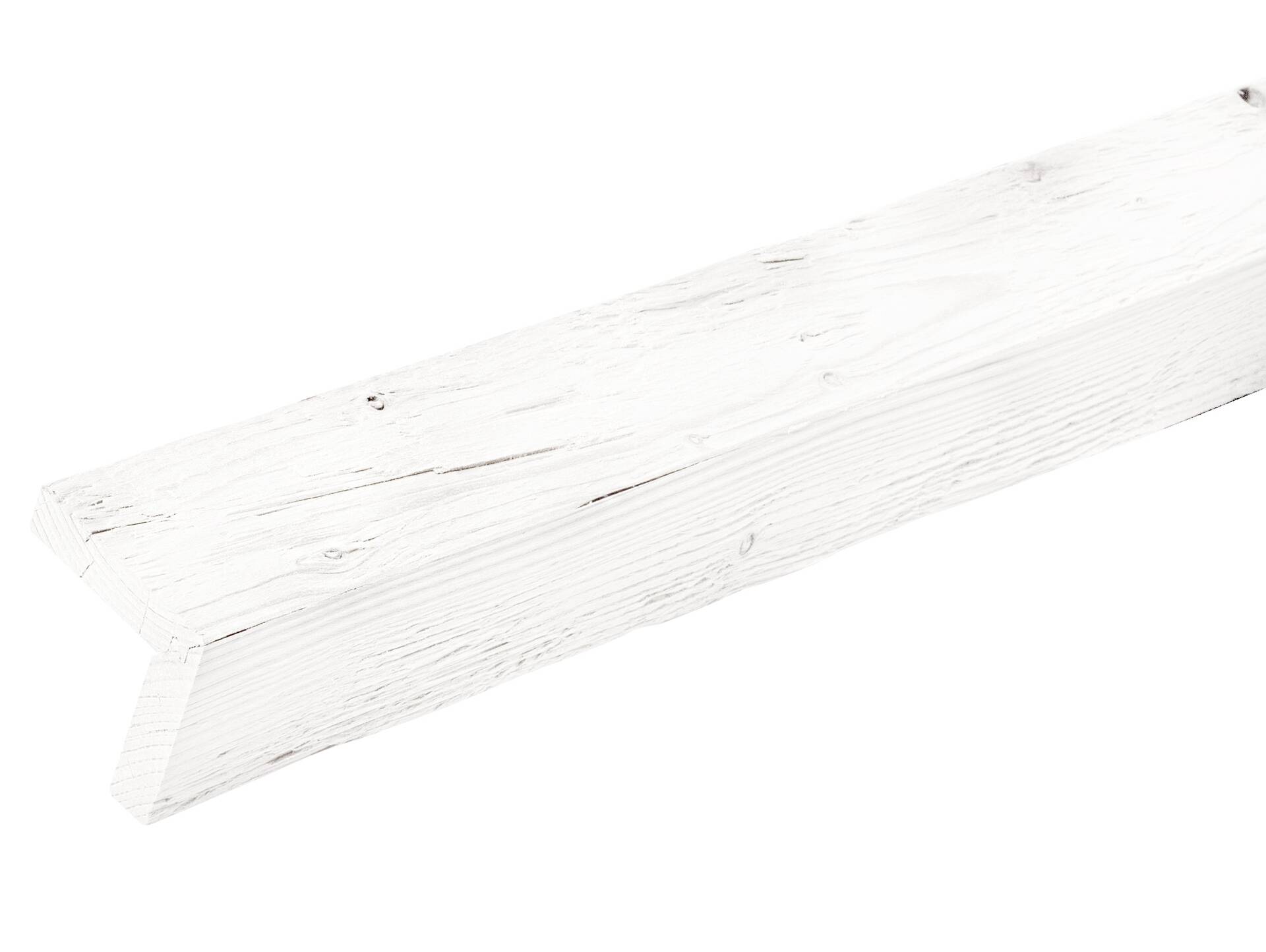 L-Abschlussleiste, THERMO-Fichte WEISS gehackt, gebürstet 70 x 70 mm | 2 Meter