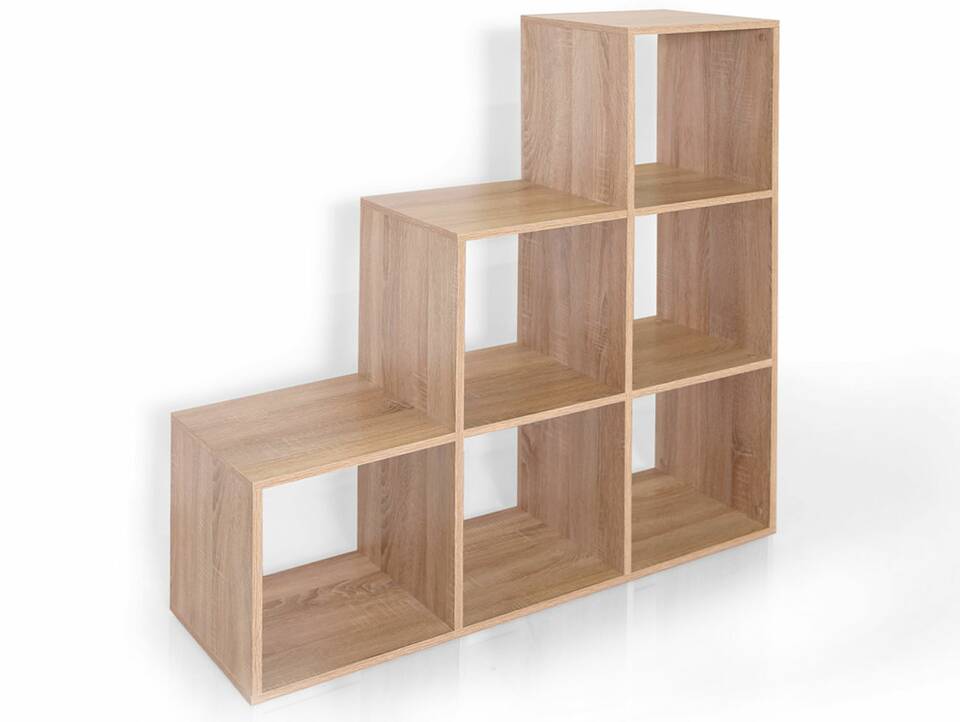 LALENA Treppenregal, Material Dekorspanplatte 