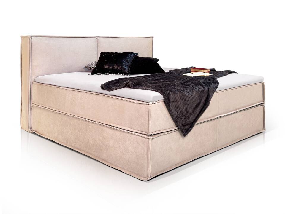 MIDNIGHT Boxspringbett 160 x 200 cm | beige