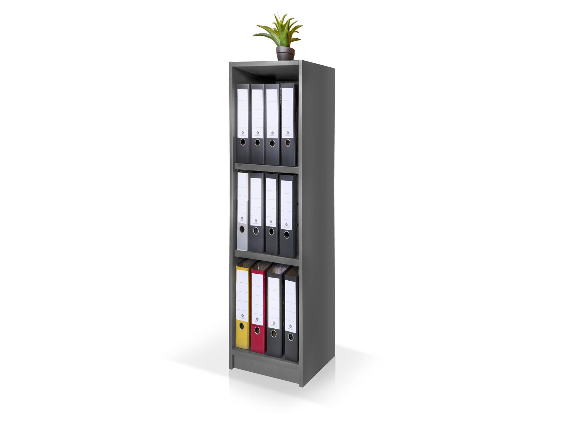 OFFICE OAK Regal III, Material Dekorspanplatte, graphitfarbig 