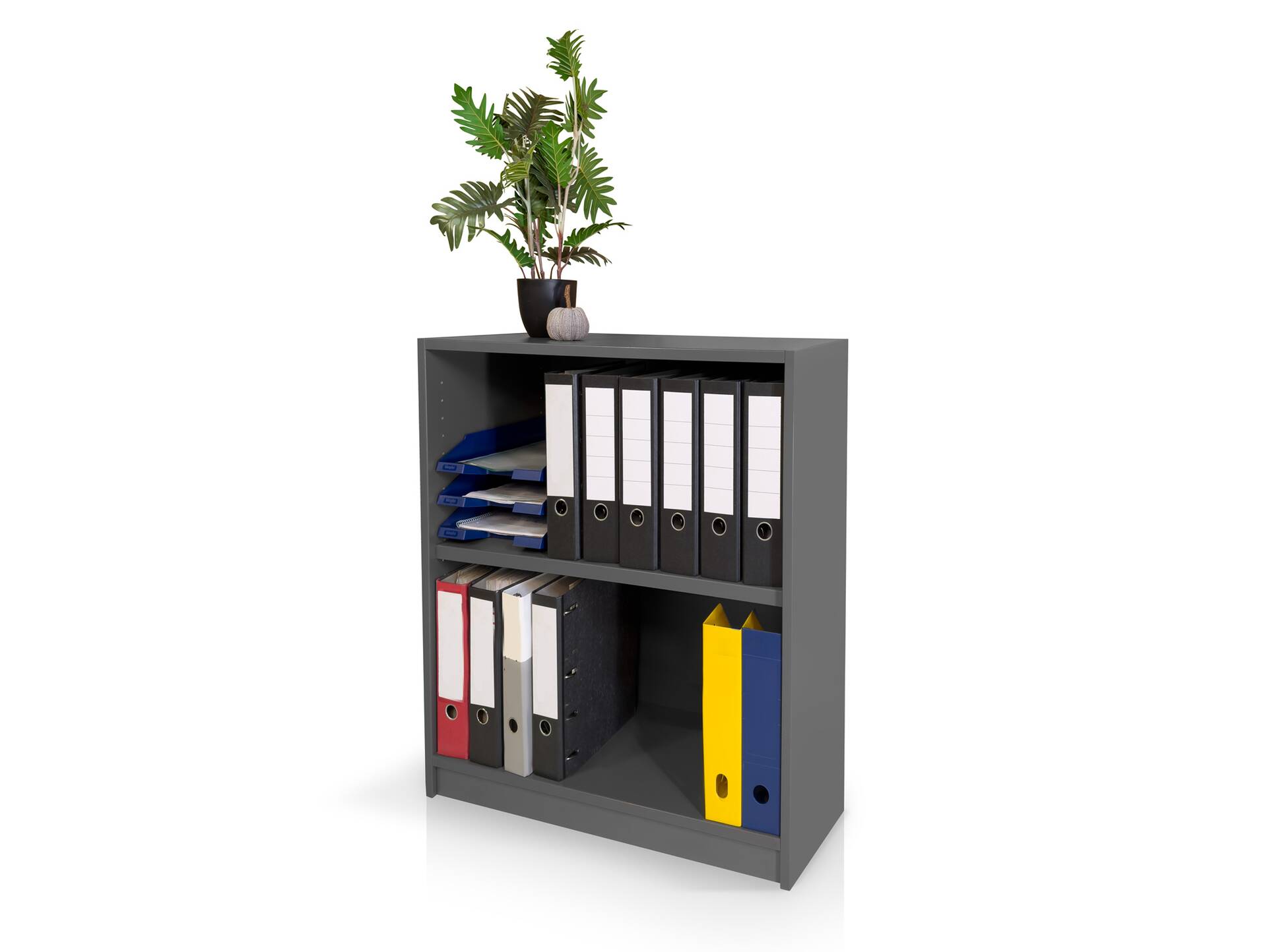 OFFICE OAK Regal II, Material Dekorspanplatte, graphitfarbig 