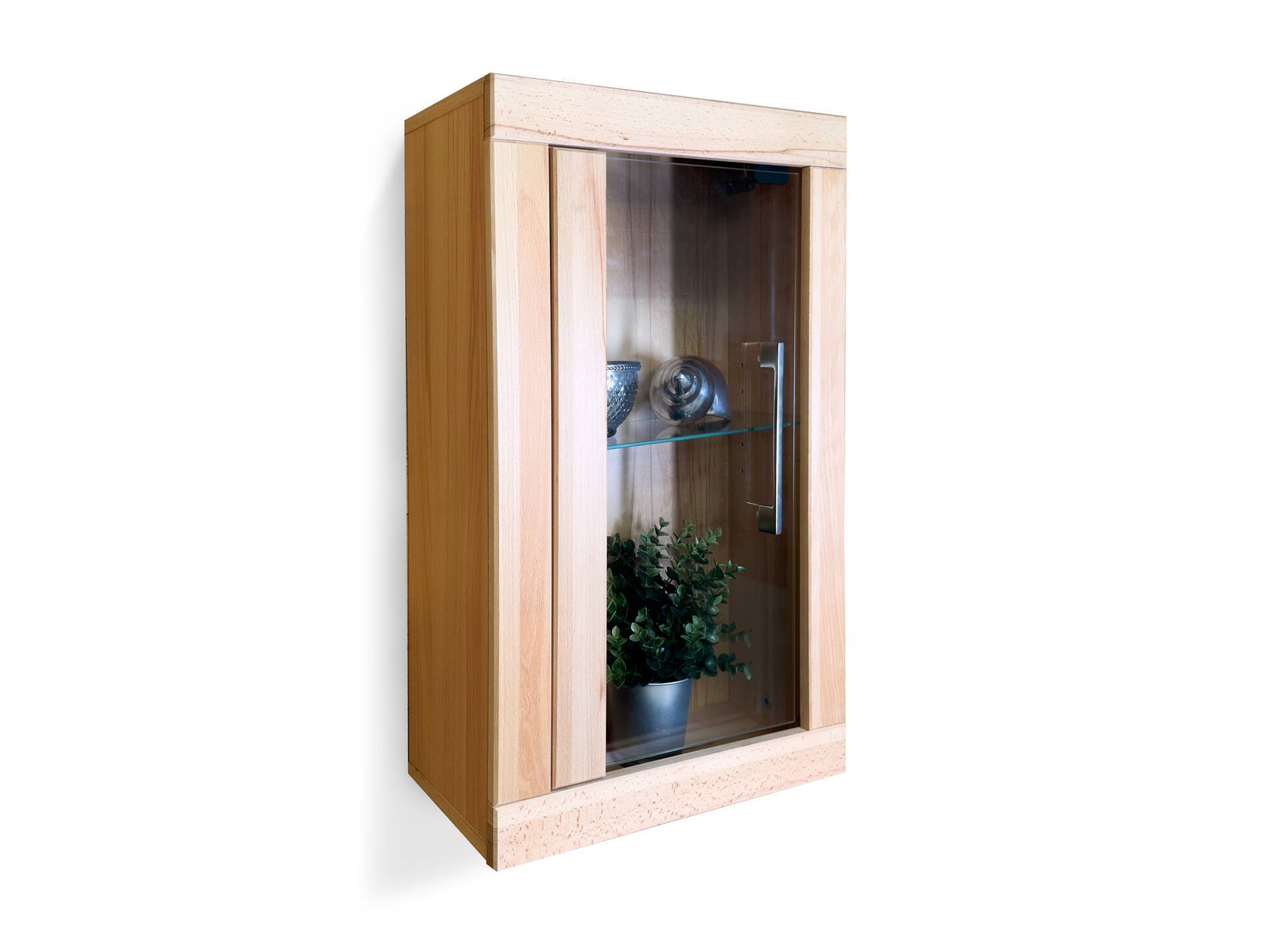 OZEANA Hängeschrank fürs Badezimmer, Material teilmassiv Buche