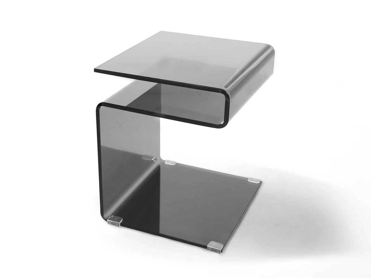 SUSY Beistelltisch, Material Glas, schwarz 