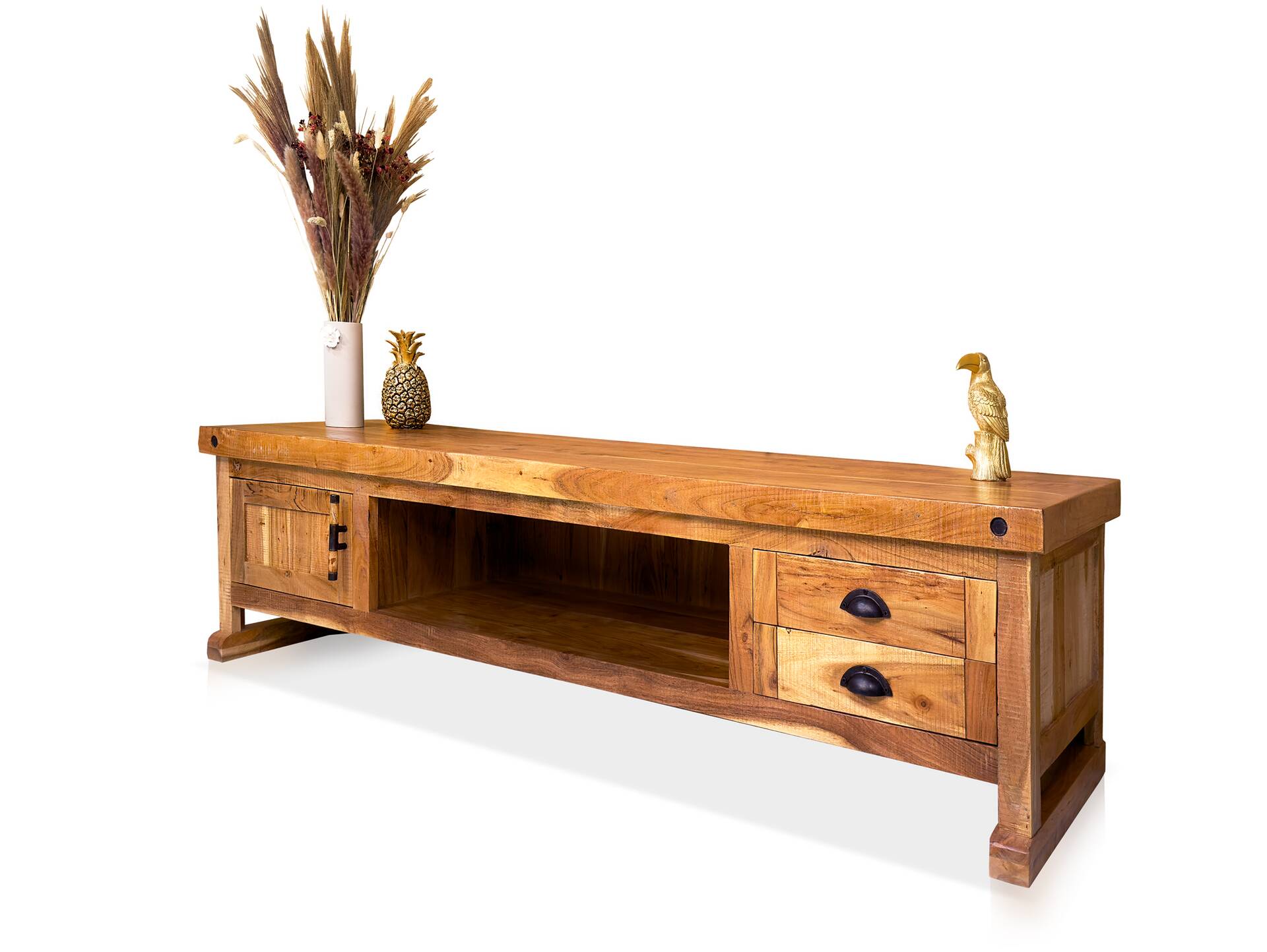 WINCHESTER TV-Board II, Material Massivholz, Mango rustikal 
