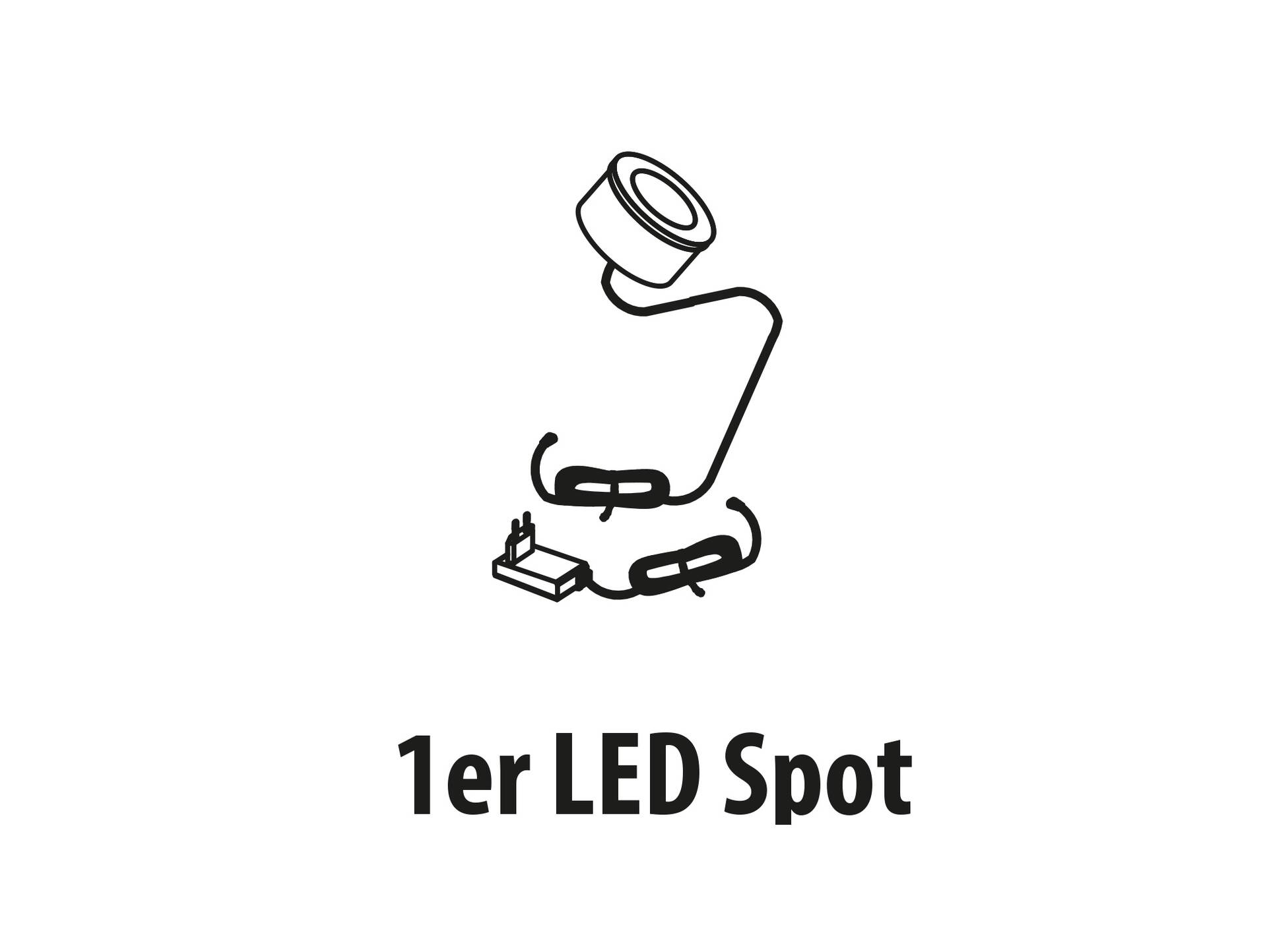 1er LED Spot warmweiss inkl. Touchsensor 