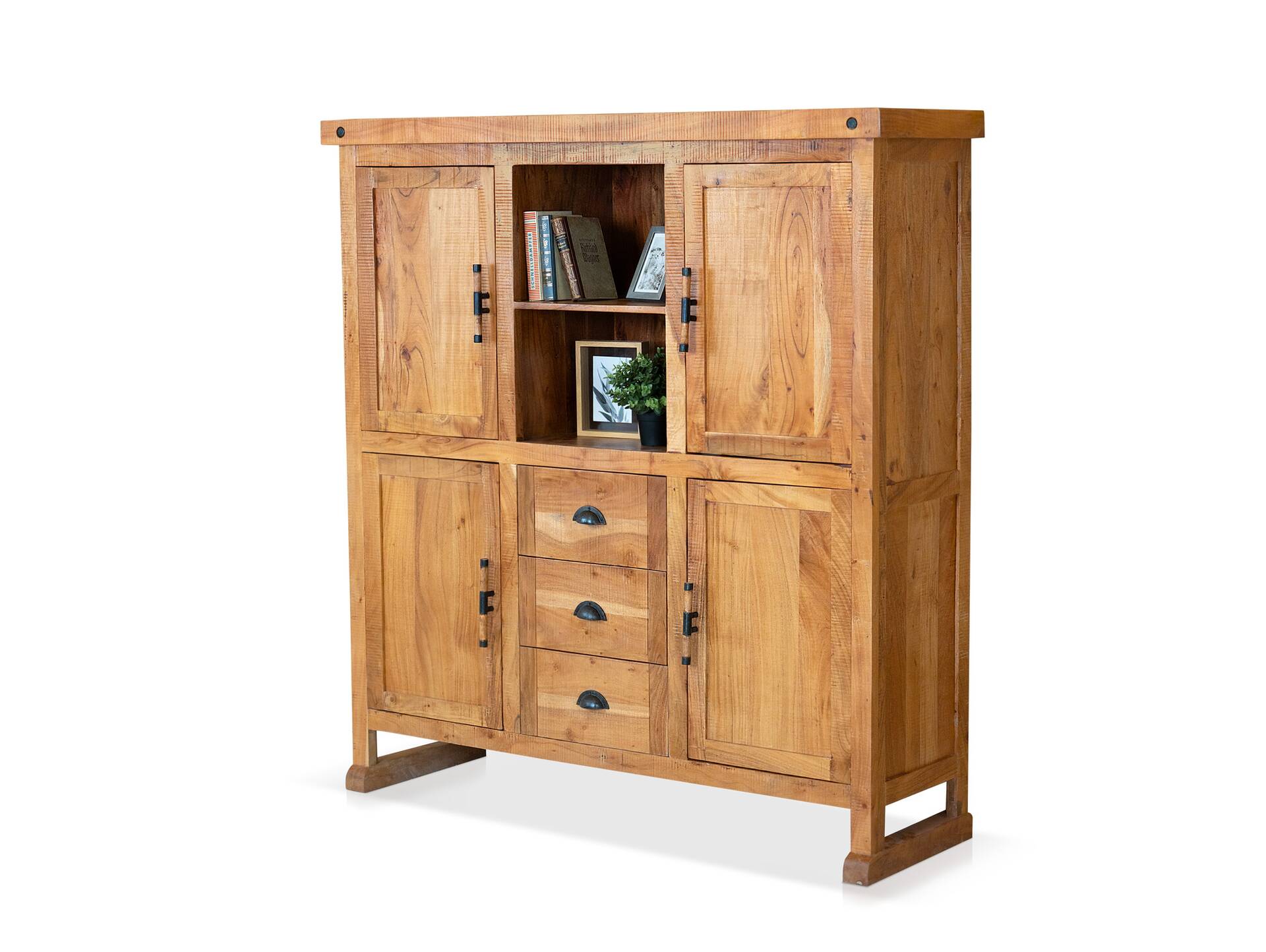 WINCHESTER Highboard IV, Material Massivholz, Mango rustikal 