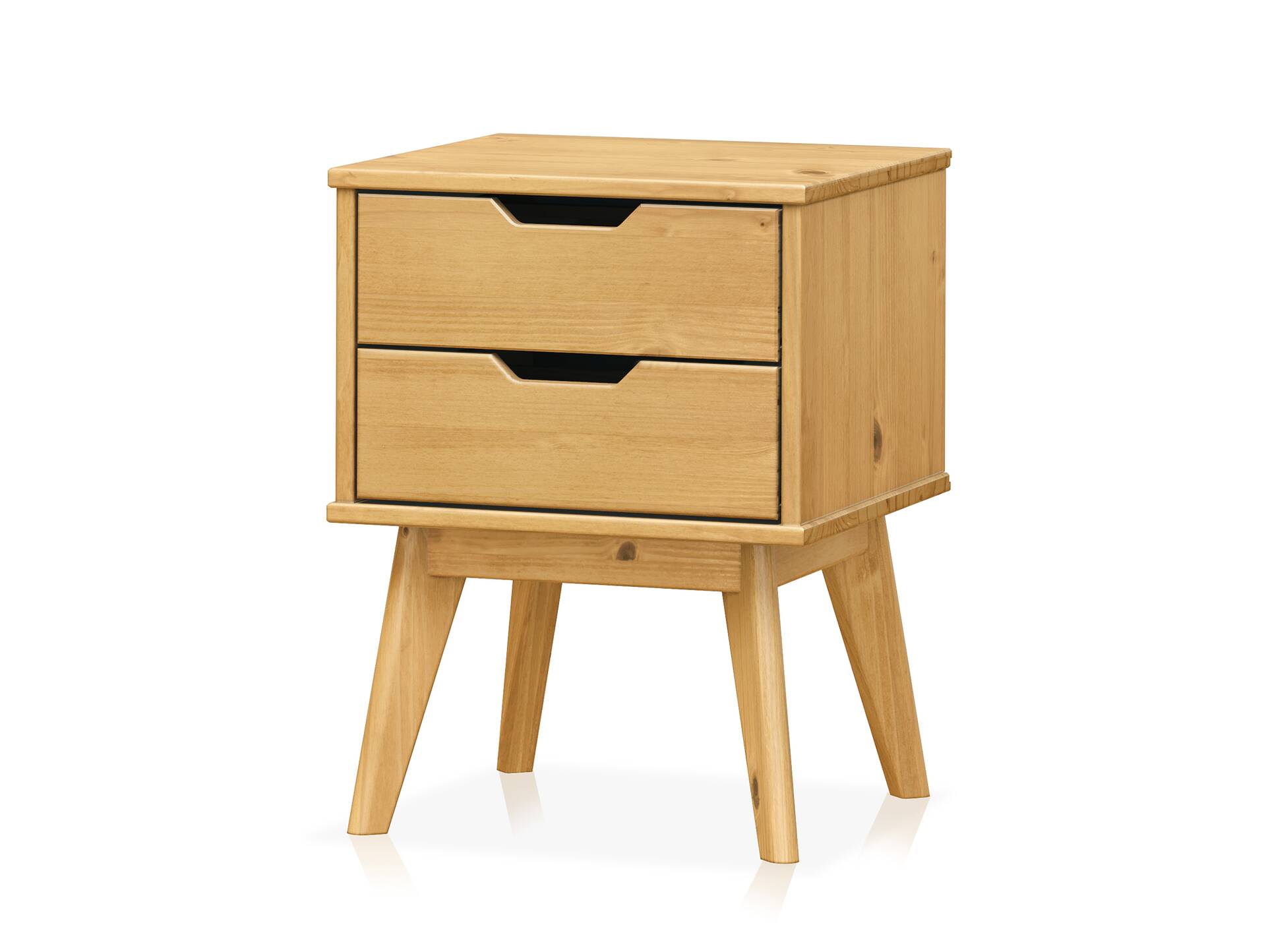 BARNY Nachtkommode, Material Massivholz, Kiefer Kiefer gewachst