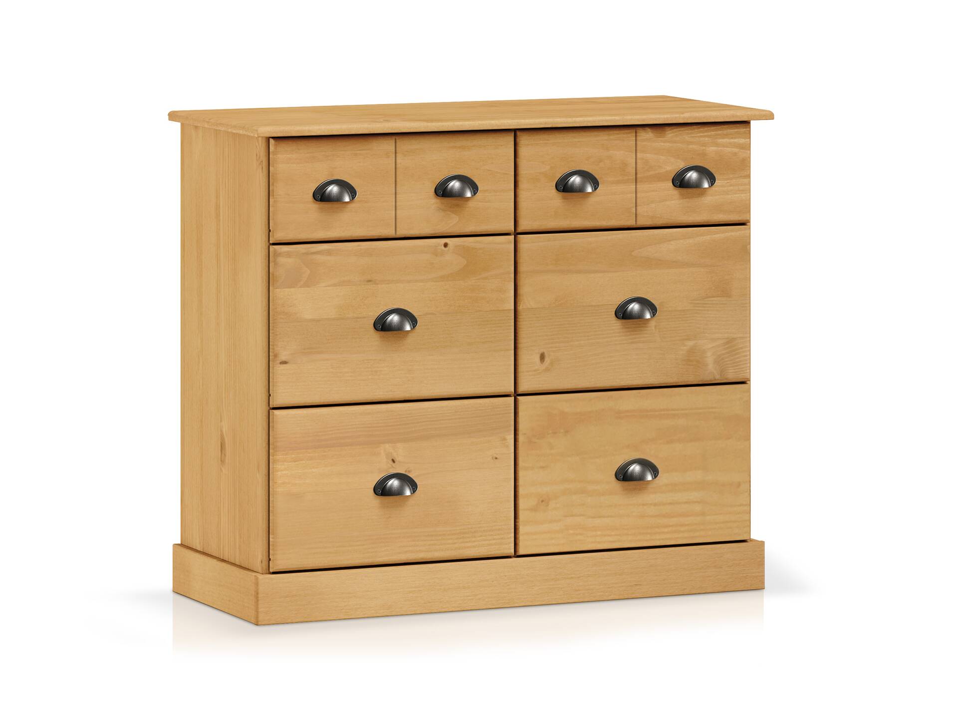 KUNO Kommode II 4+2 Schubkästen, Material Massivholz Kiefer gewachst