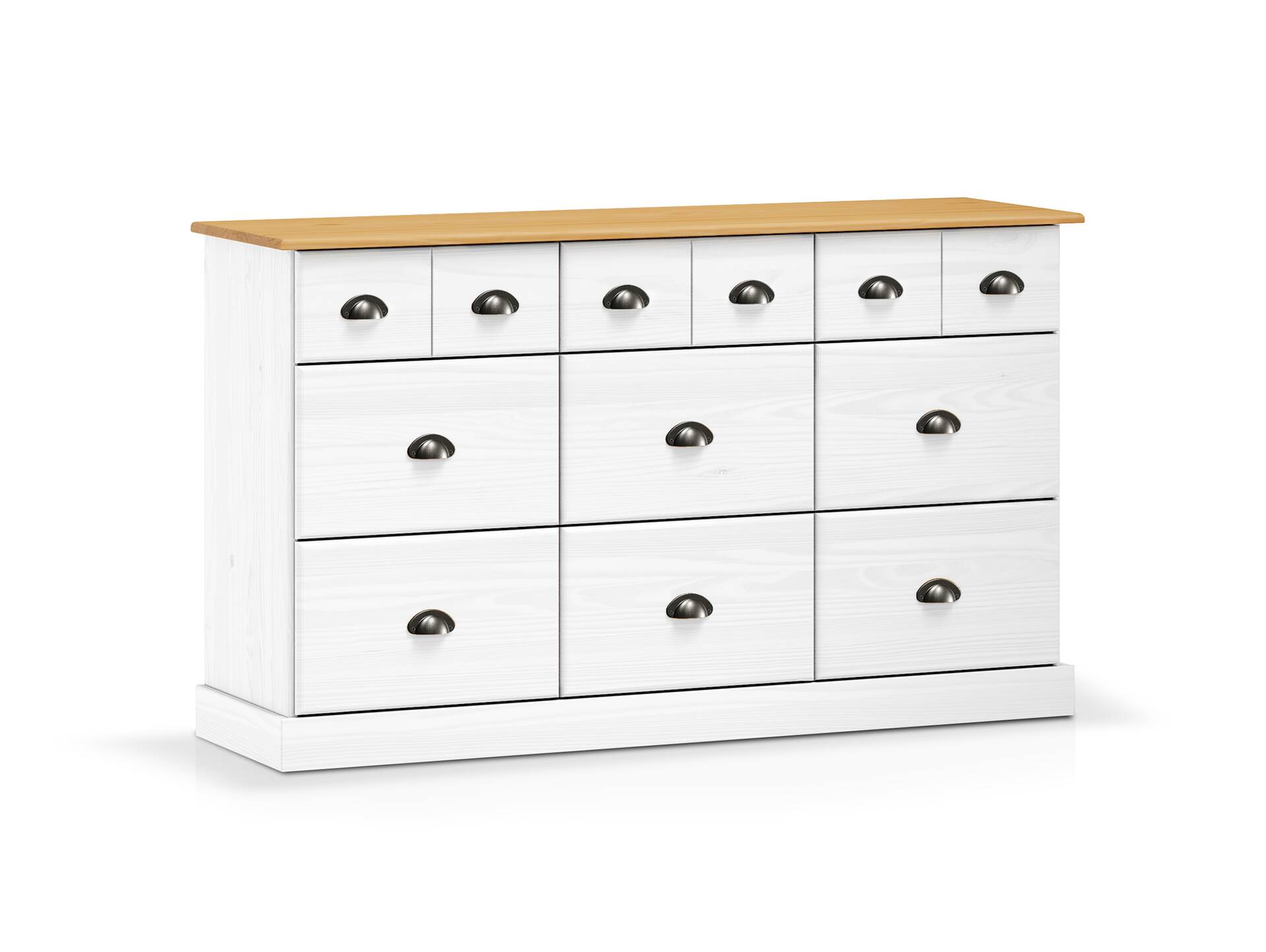 KUNO Sideboard, Material Massivholz, Kiefer Kiefer weiss