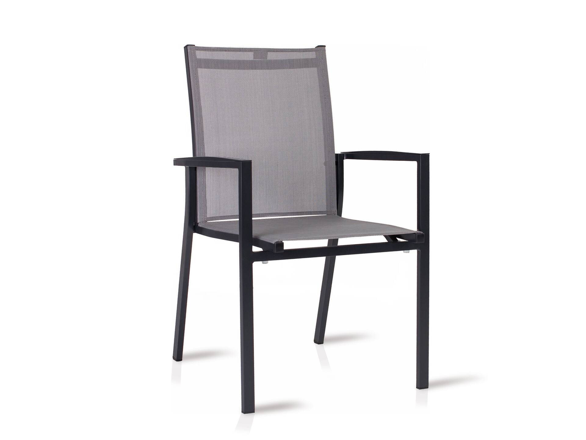 NEW LEVANTO Stapelsessel, Material Aluminium, anthrazit/silber 