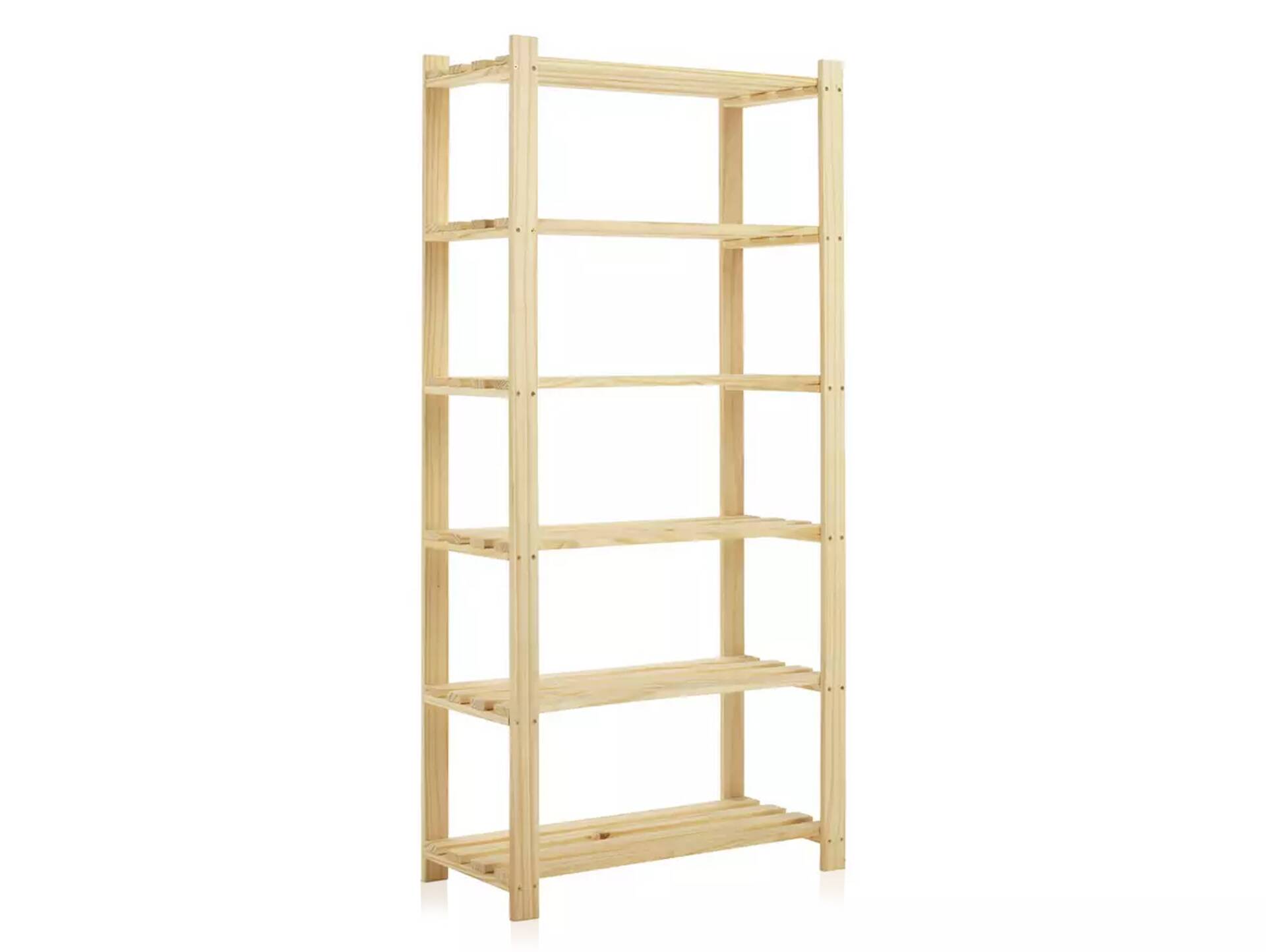 DARRON Regal, Material Massivholz 6 Böden