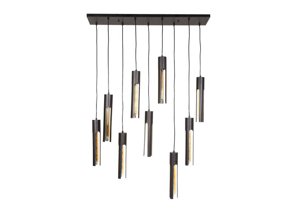 JARNO Hängelampe, 9-flammig, Material Metall, schwarz 