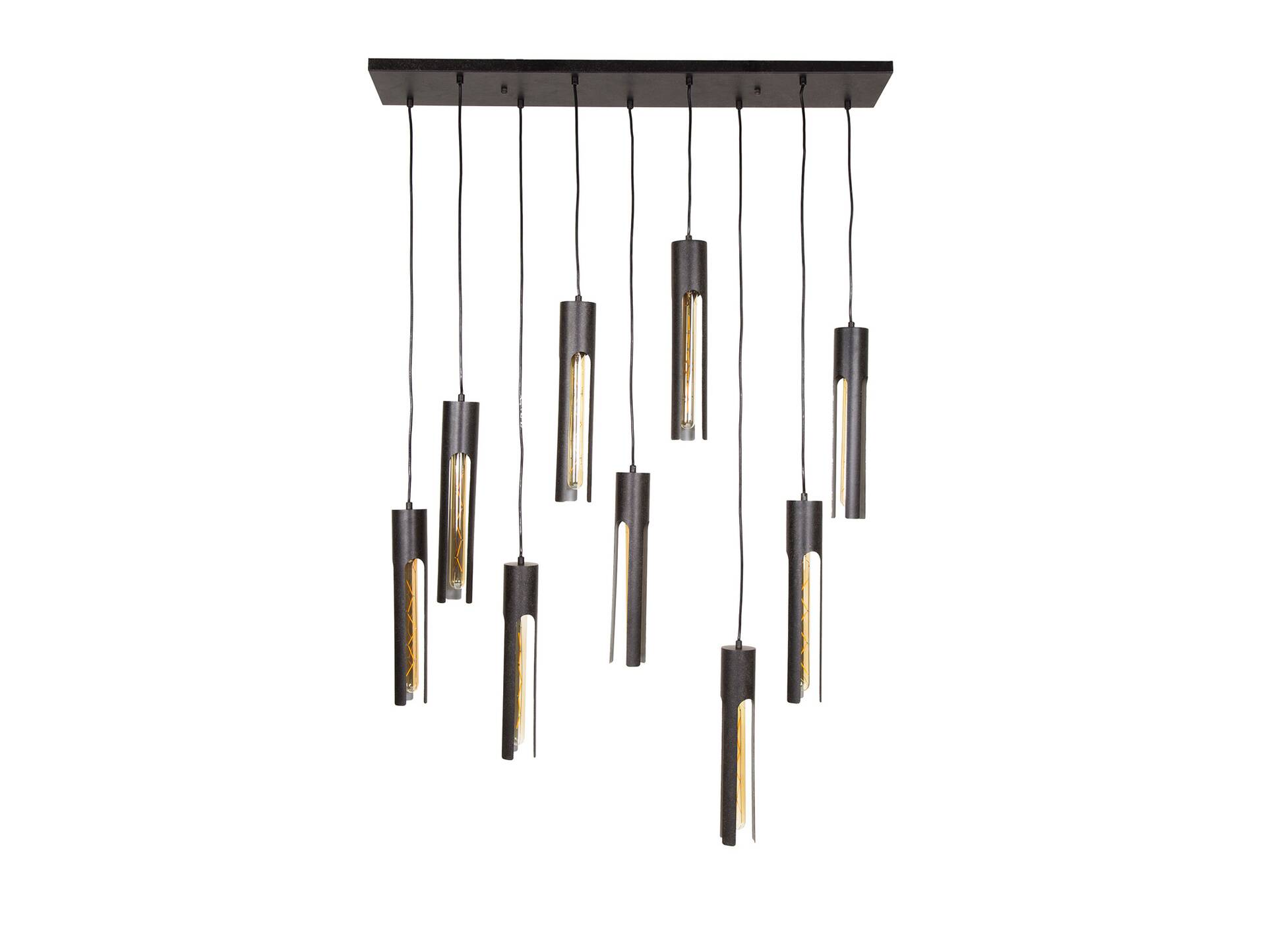 JARNO Hängelampe, 9-flammig, Material Metall, schwarz 