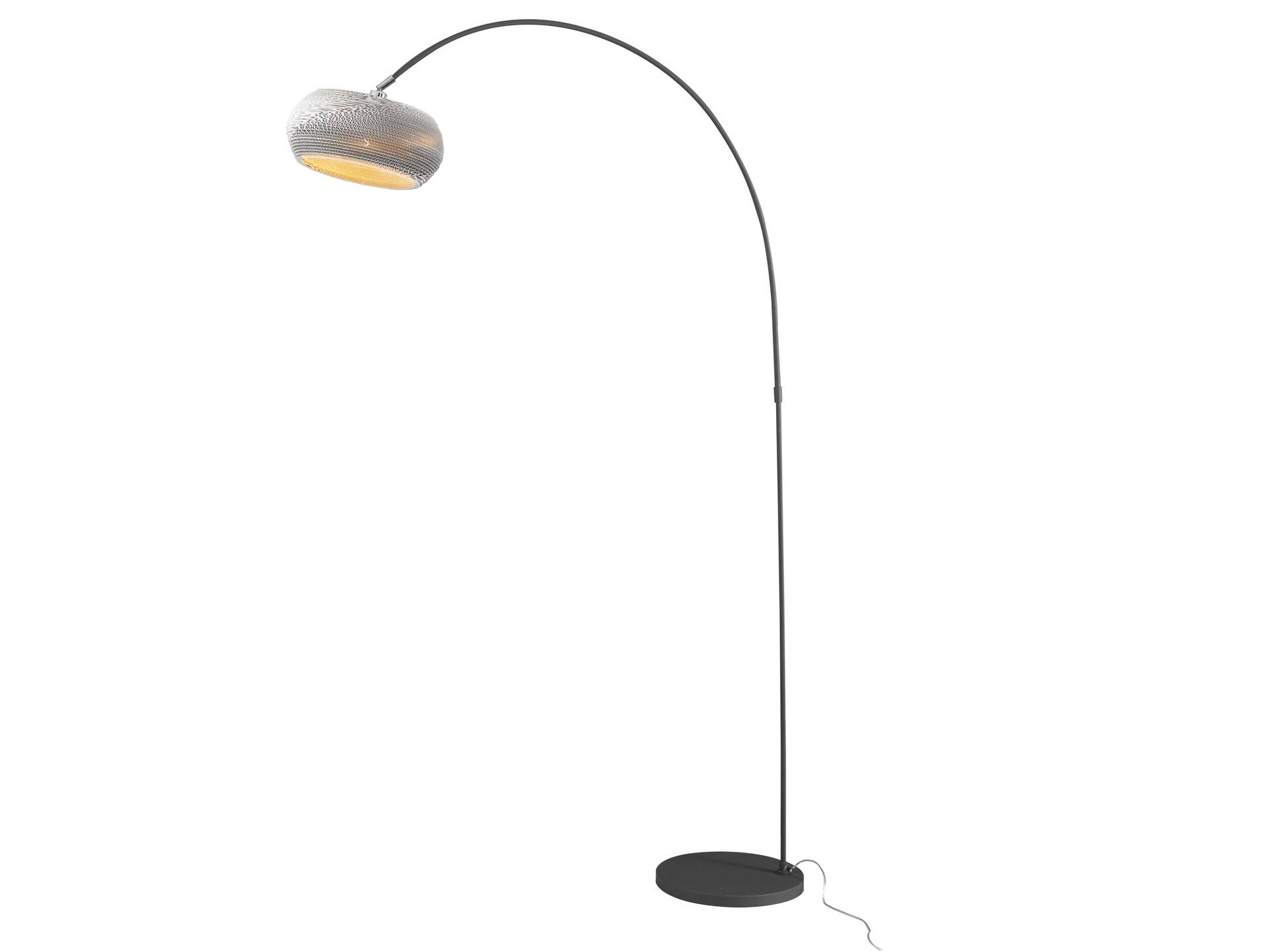 CAIDEN Stehlampe Bogenlampe weiss