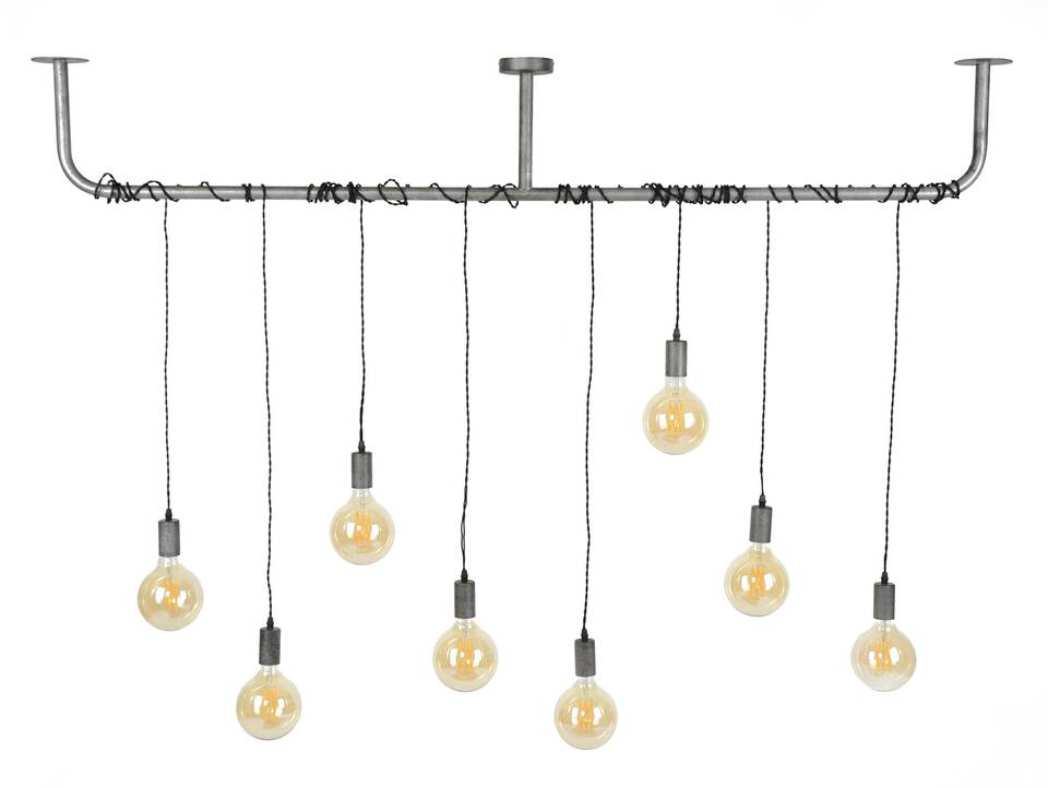 MORANO Hängelampe, Material Metall, Altsilber Finish 