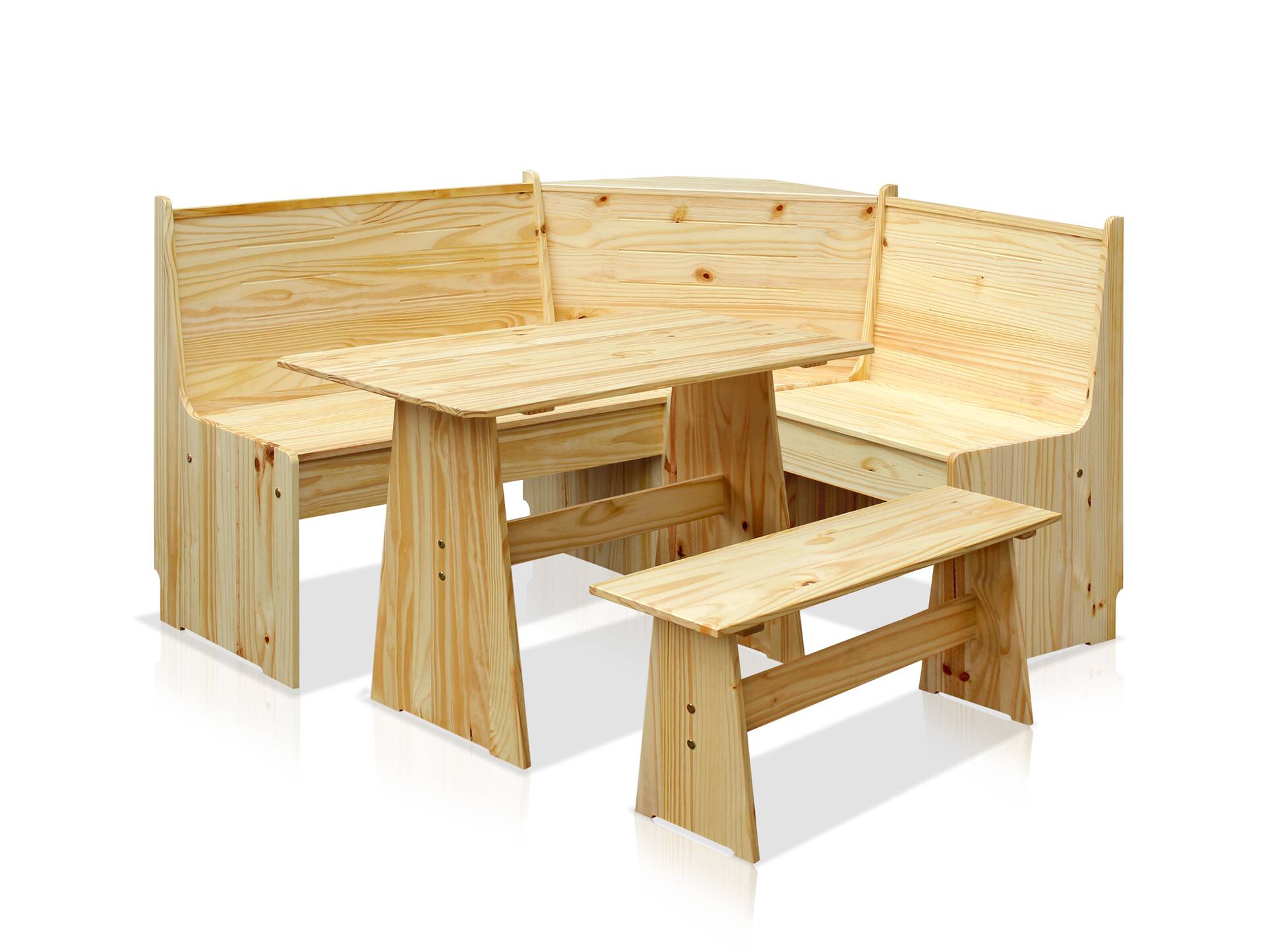 BARNIE Essgruppe, Material Massivholz, Kiefer natur lackiert 