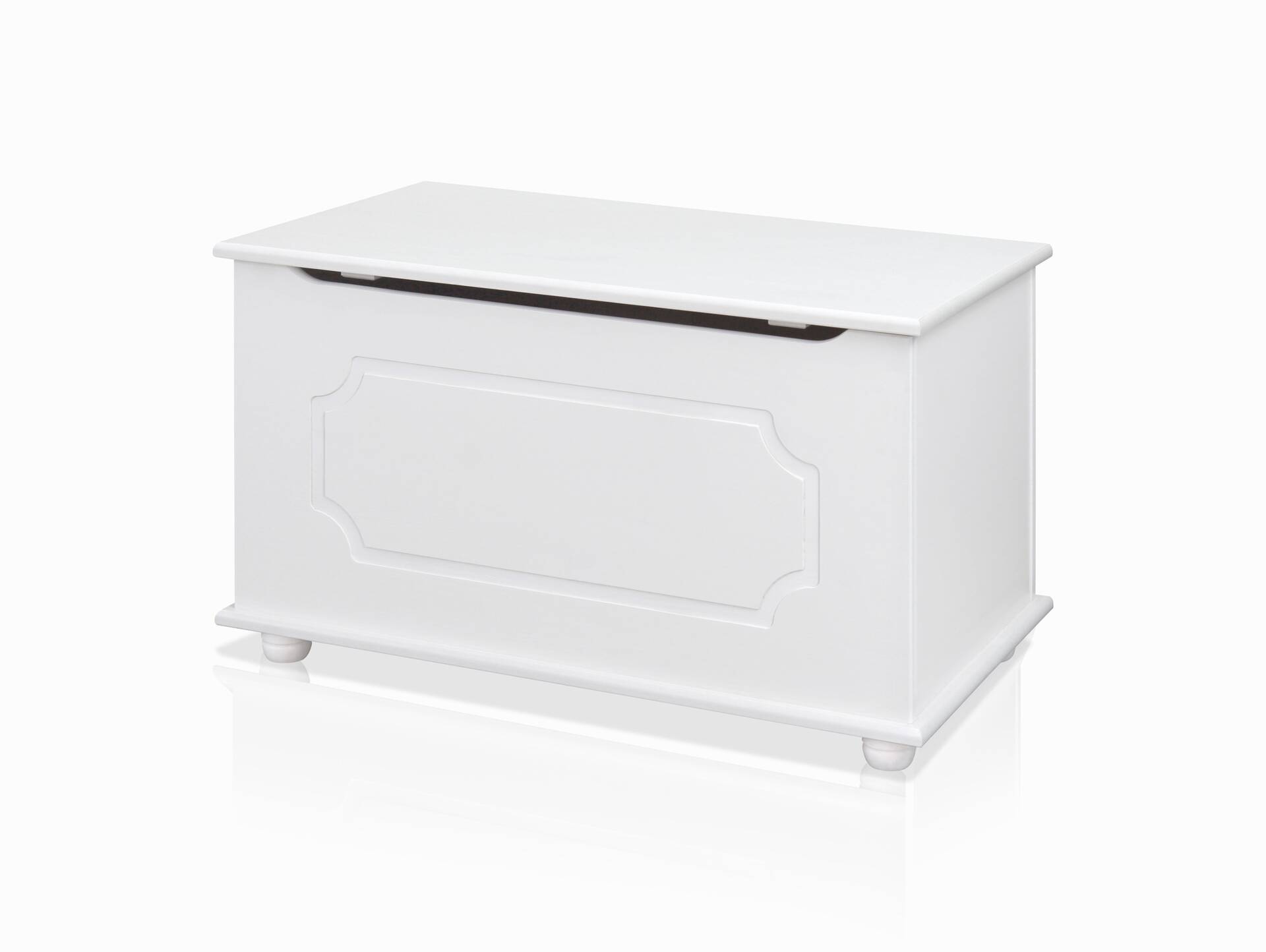 EMEL Truhe/Aufbewahrungsbox, Material Massivholz Kiefer weiss