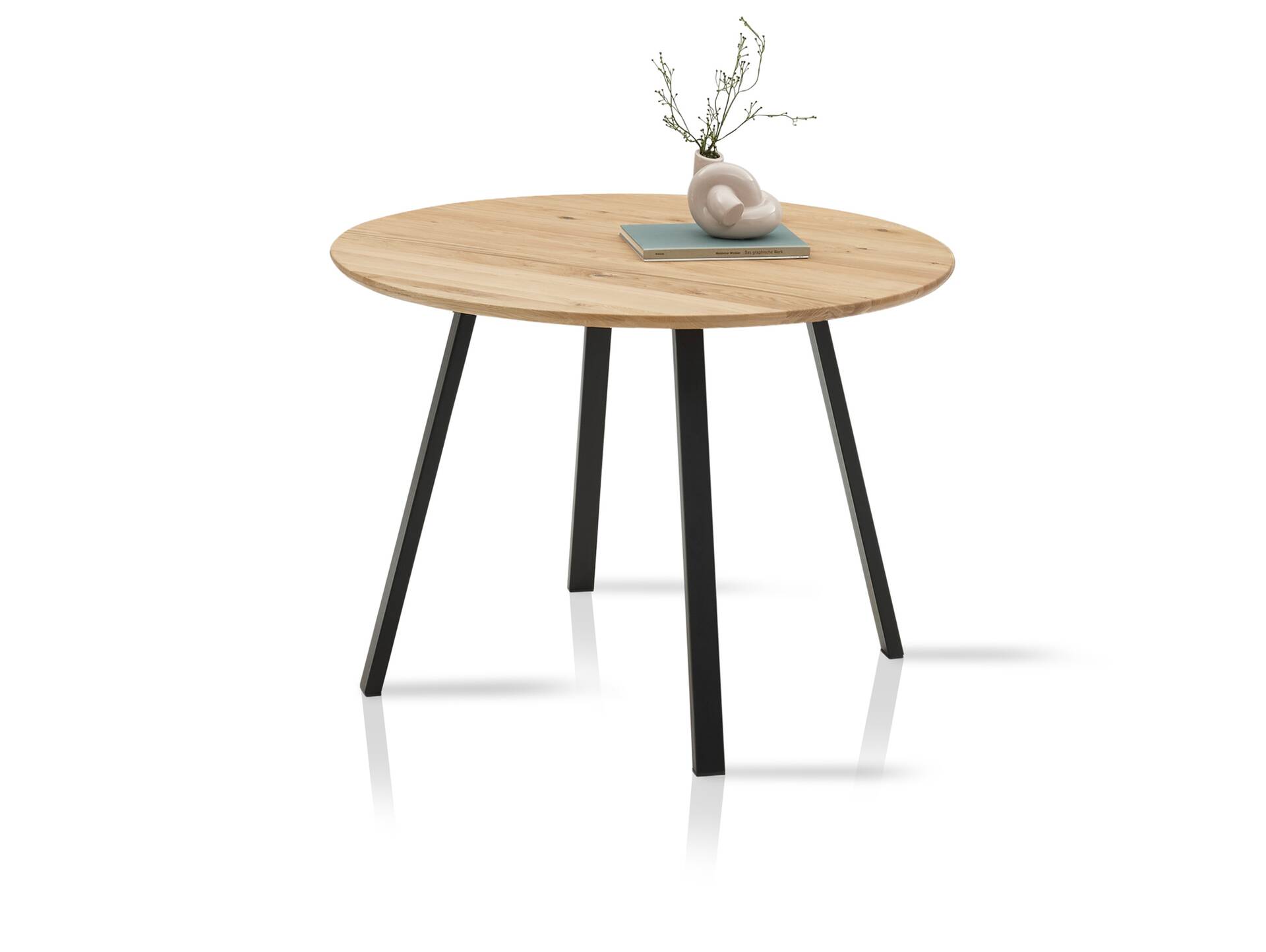 NILSON Esstisch, Material Massivholz, Eiche massiv 