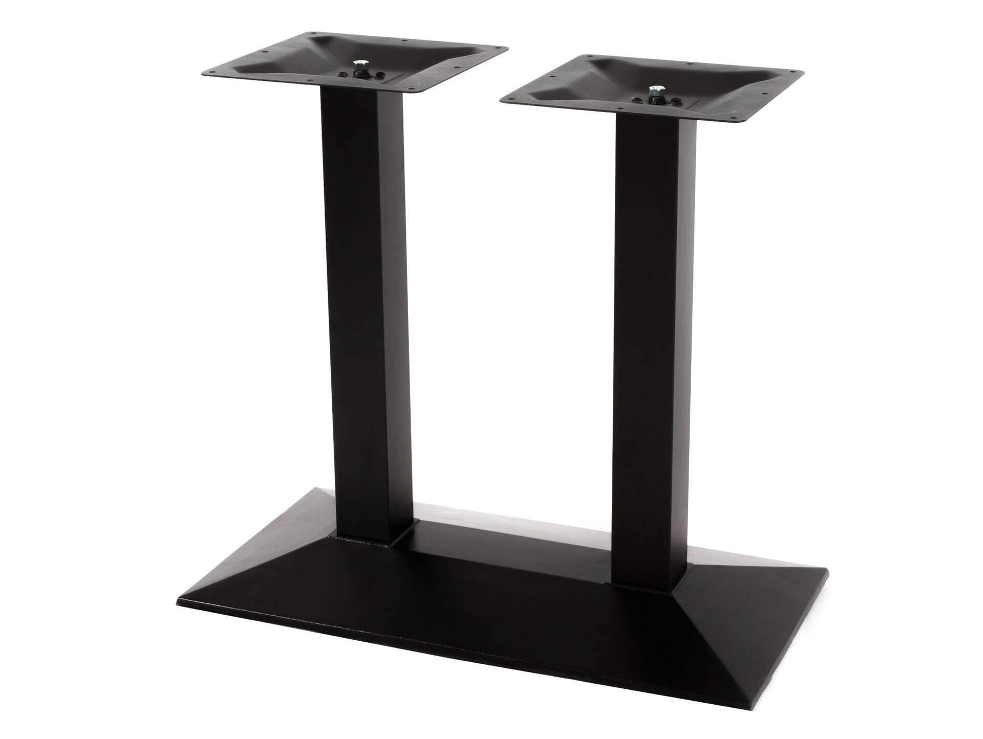 Doppel-Tischgestell, Material Gusseisen, pulverbeschichtet schwarz 