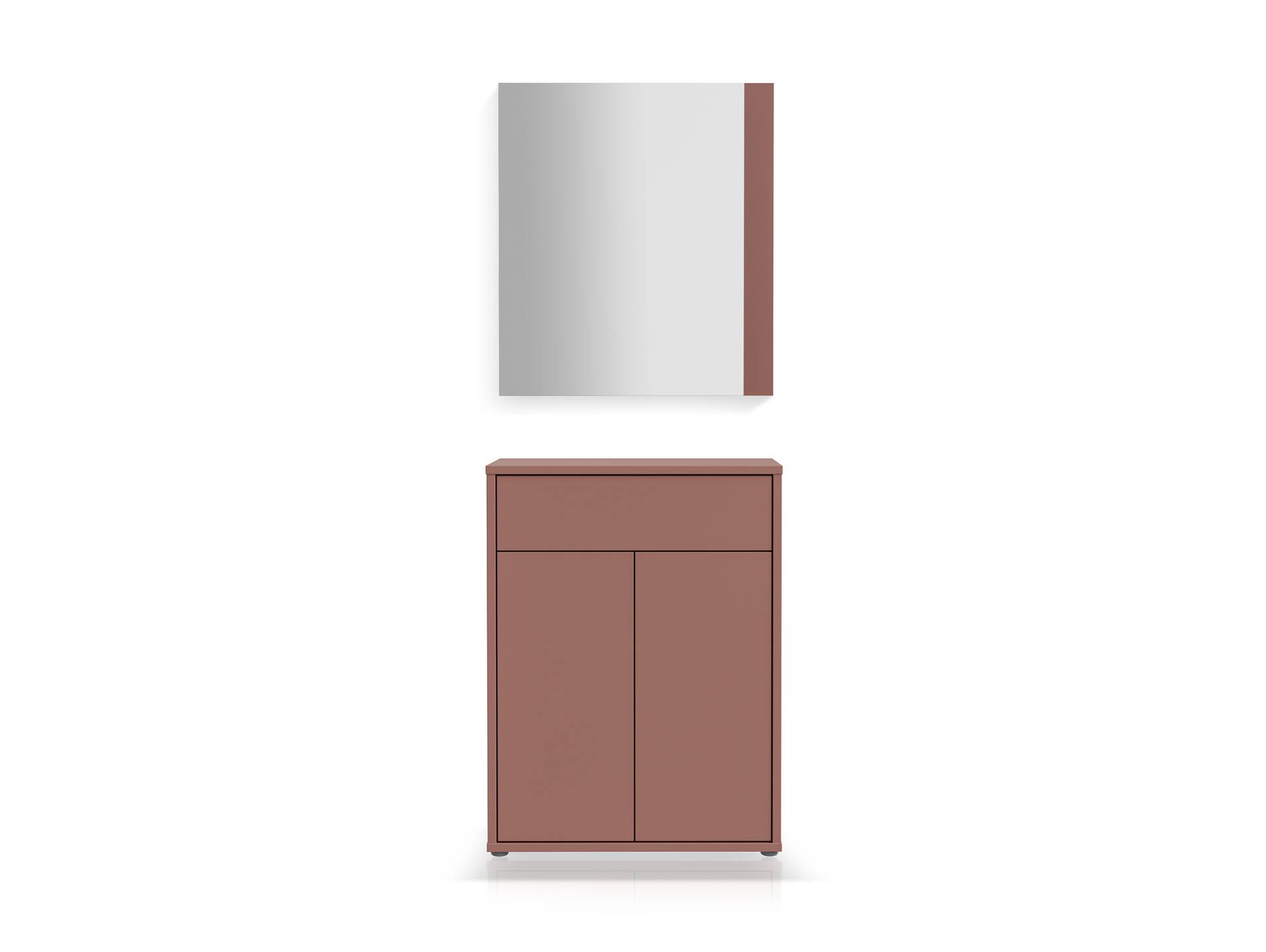 ADIAGO II Garderobenkombi, Material Spanplatte, terracotta 